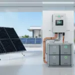 kit solar complet cu panouri fotovoltaice, invertor și baterii, soluție integrată pentru energie regenerabilă