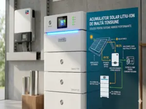 Acumulator solar litiu-ion de inalta tensiune pentru sisteme hibride performante