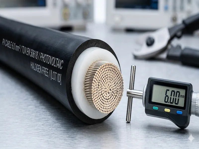 Cablu solar de 6mm cu izolatie dubla rezistenta la radiatii UV si temperaturi extreme