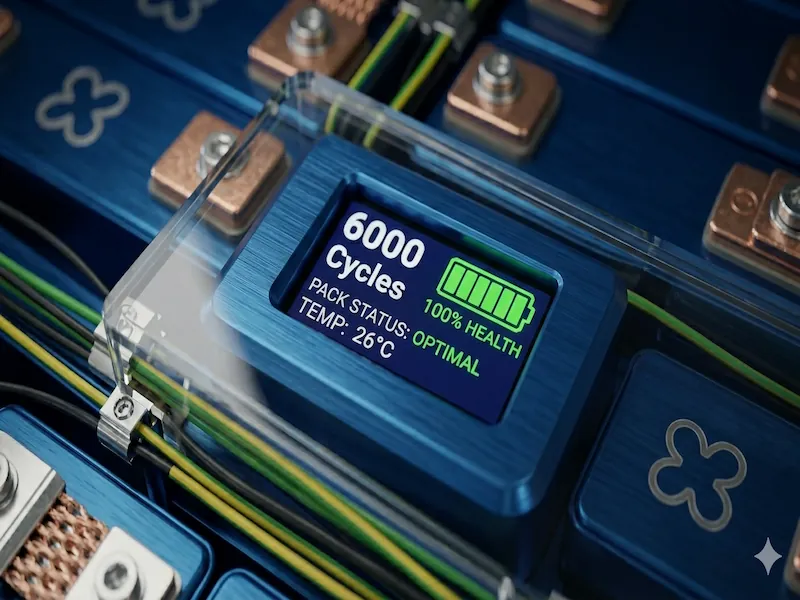 Indicator cicluri de viata si sanatate baterie solara pentru durabilitate maxima